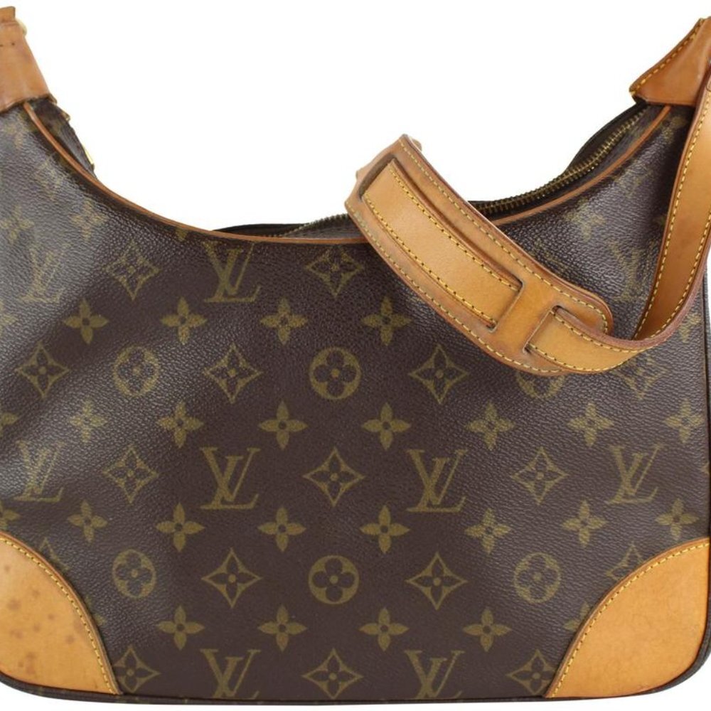 Louis Vuitton Monogram Boulogne Zip Shoulder Bag